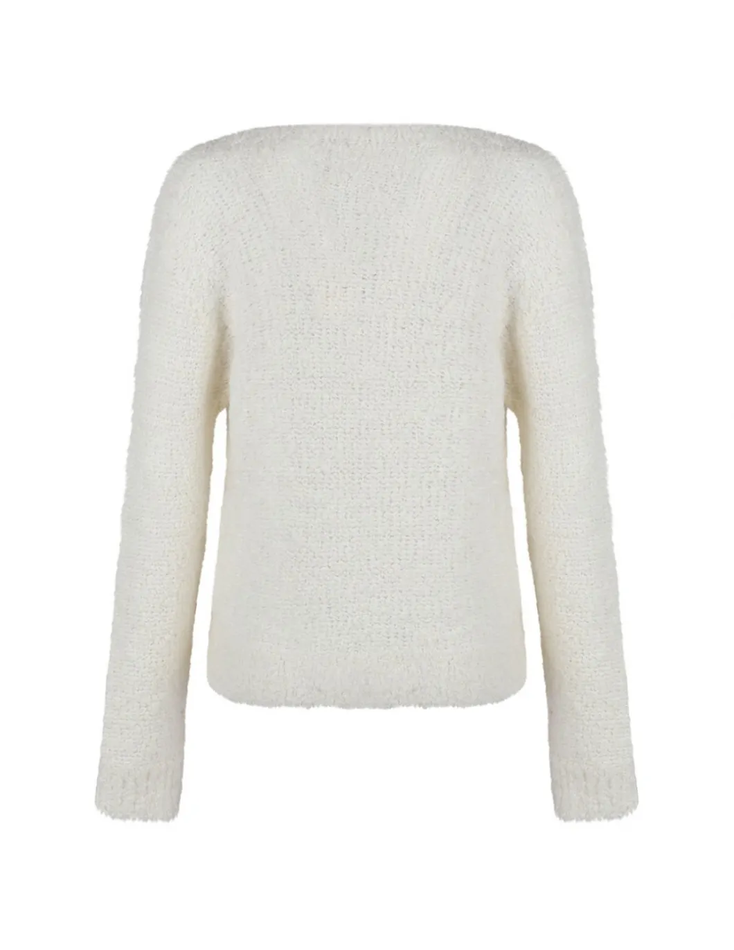 Alpaca blend fluffy sweater