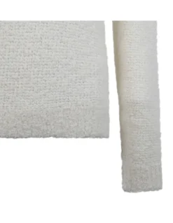 Alpaca blend fluffy sweater