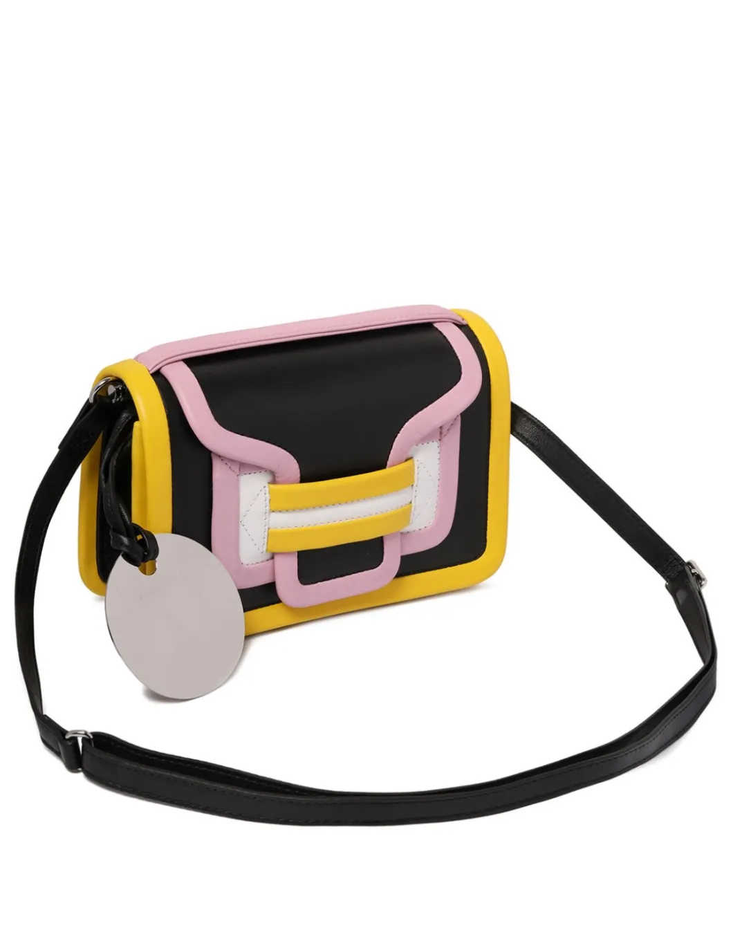 Alpha black and multicolor handbag