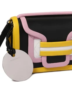 Alpha black and multicolor handbag