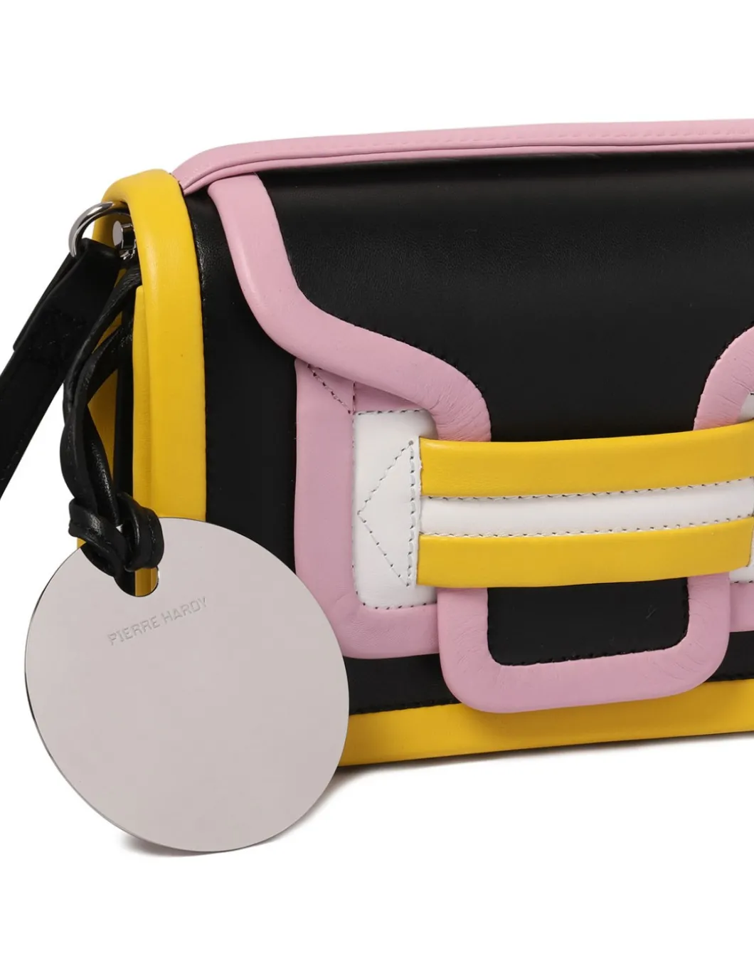 Alpha black and multicolor handbag