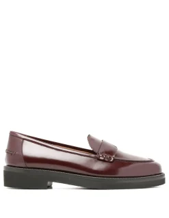 Aqua aubergine hue loafers