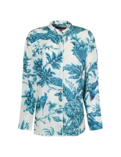 Areto cotton and silk blend shirt
