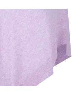 Auguste lilac cashmere poncho