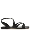 Ayla black flat sandals