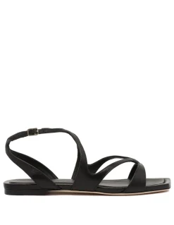 Ayla black flat sandals
