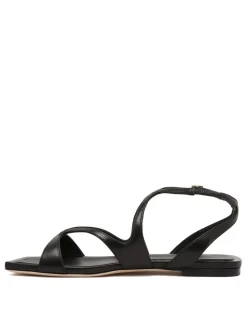 Ayla black flat sandals
