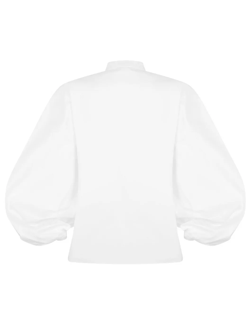 Balloon sleeves poplin shirt