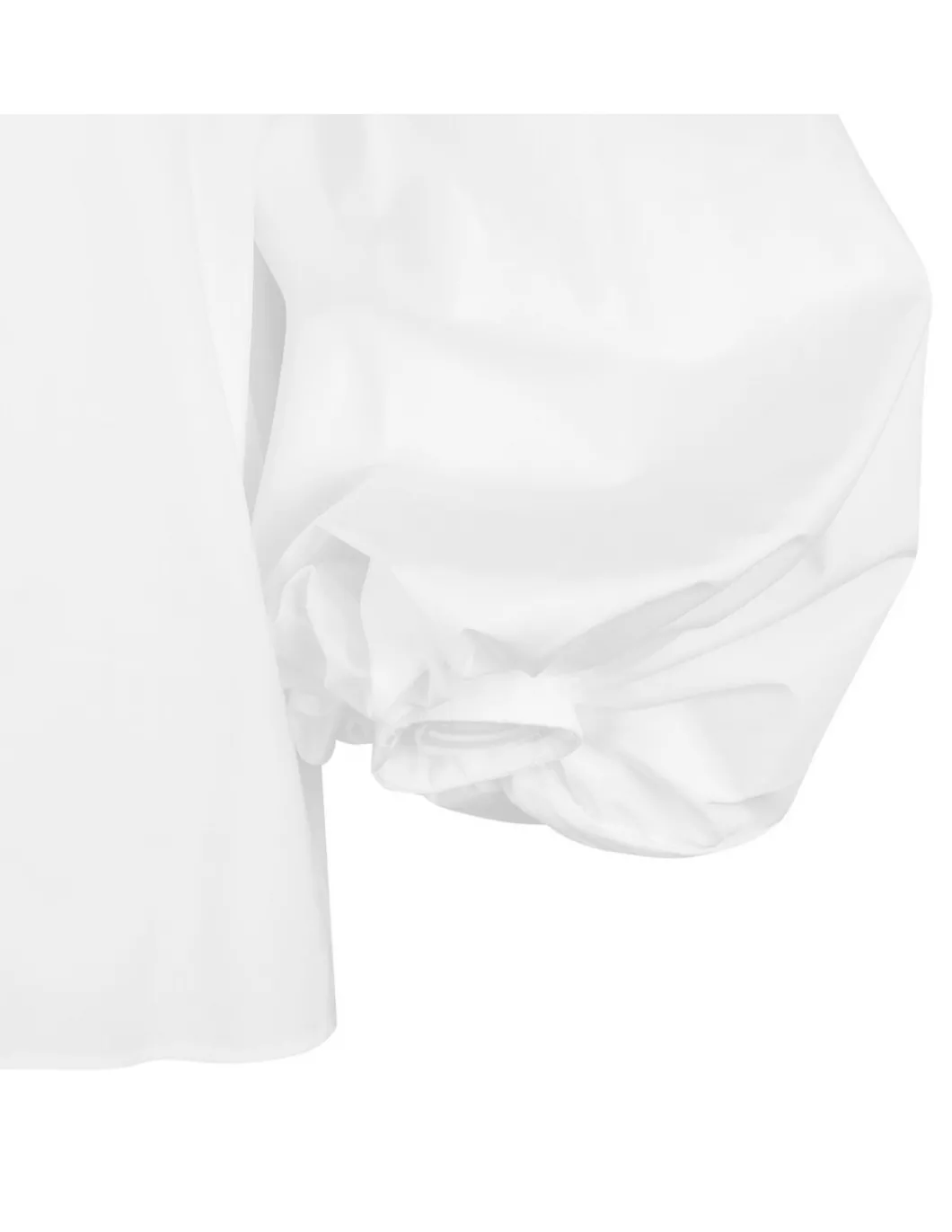 Balloon sleeves poplin shirt