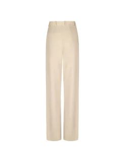 Beige light wool pants