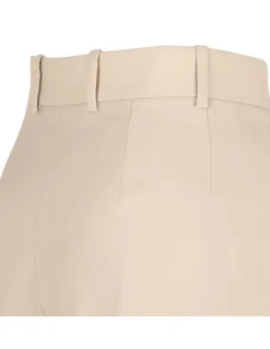 Beige light wool pants