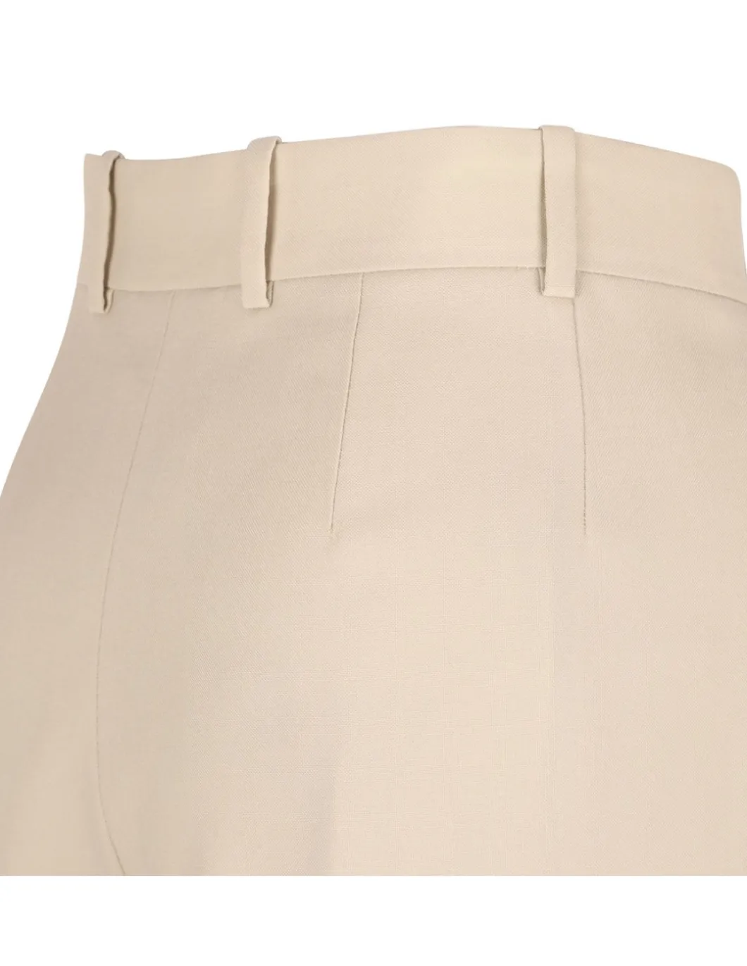 Beige light wool pants