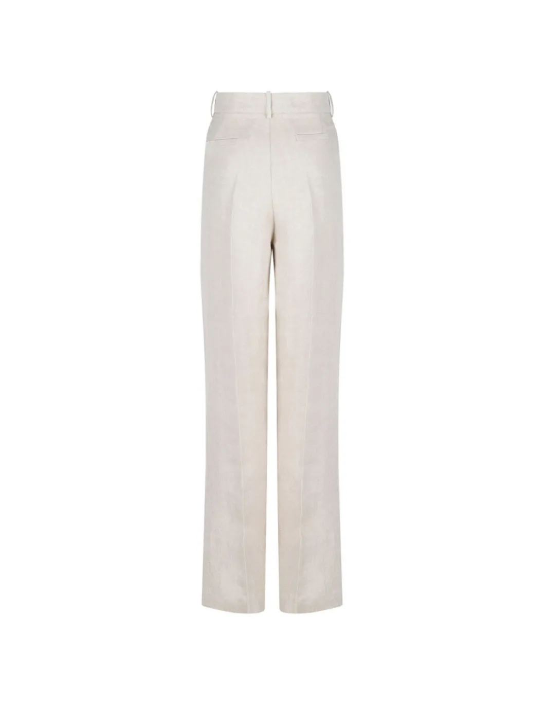 Beige linen pants