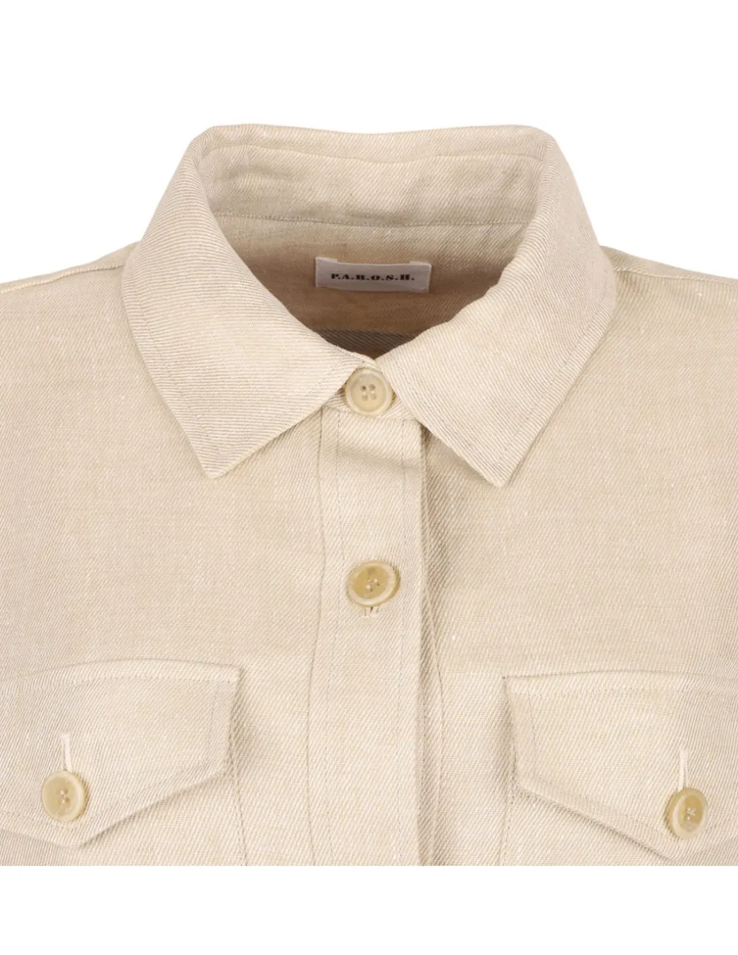 Beige linen sahariana jacket