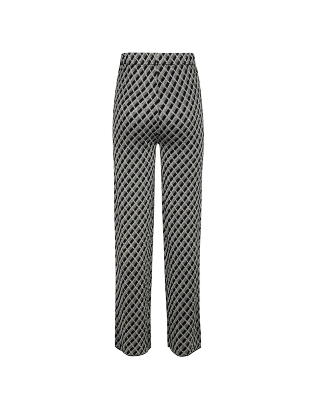 Black and gold jacquard pants