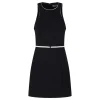 Black crepe dress