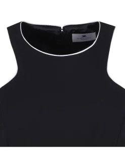 Black crepe dress