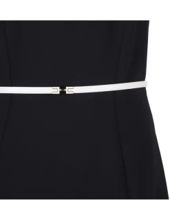 Black crepe dress