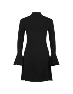 Black cut-out mini dress