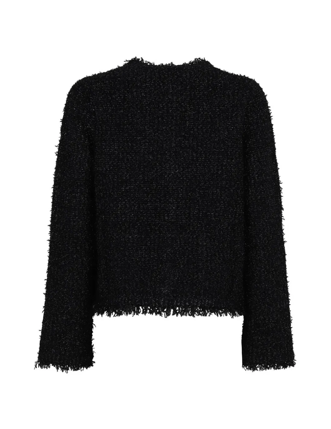 Black lamé cardigan