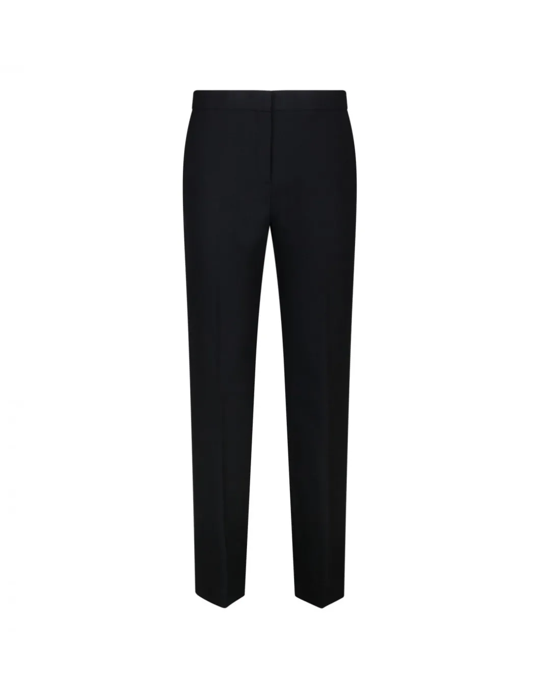 Black slim-cut tailored pants