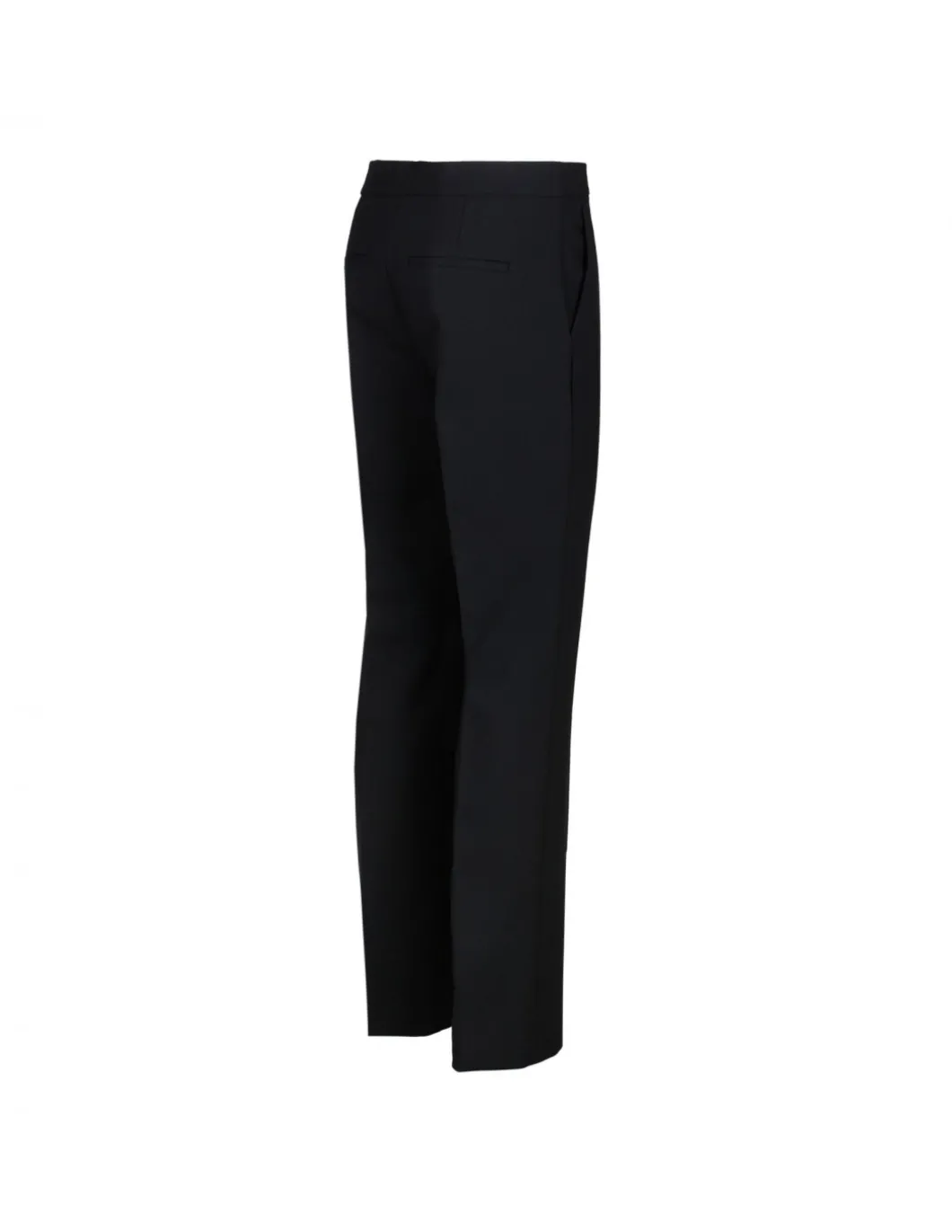 Black slim-cut tailored pants
