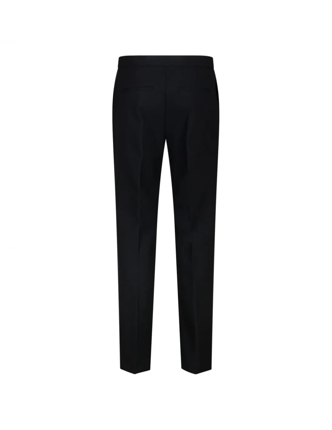 Black slim-cut tailored pants