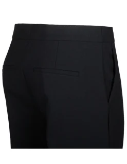 Black slim-cut tailored pants