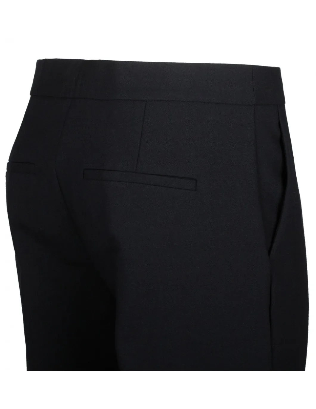 Black slim-cut tailored pants