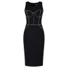 Black stretch crepe dress