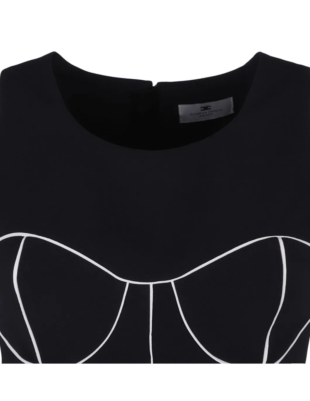 Black stretch crepe dress