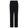 Black wool gabardine pants