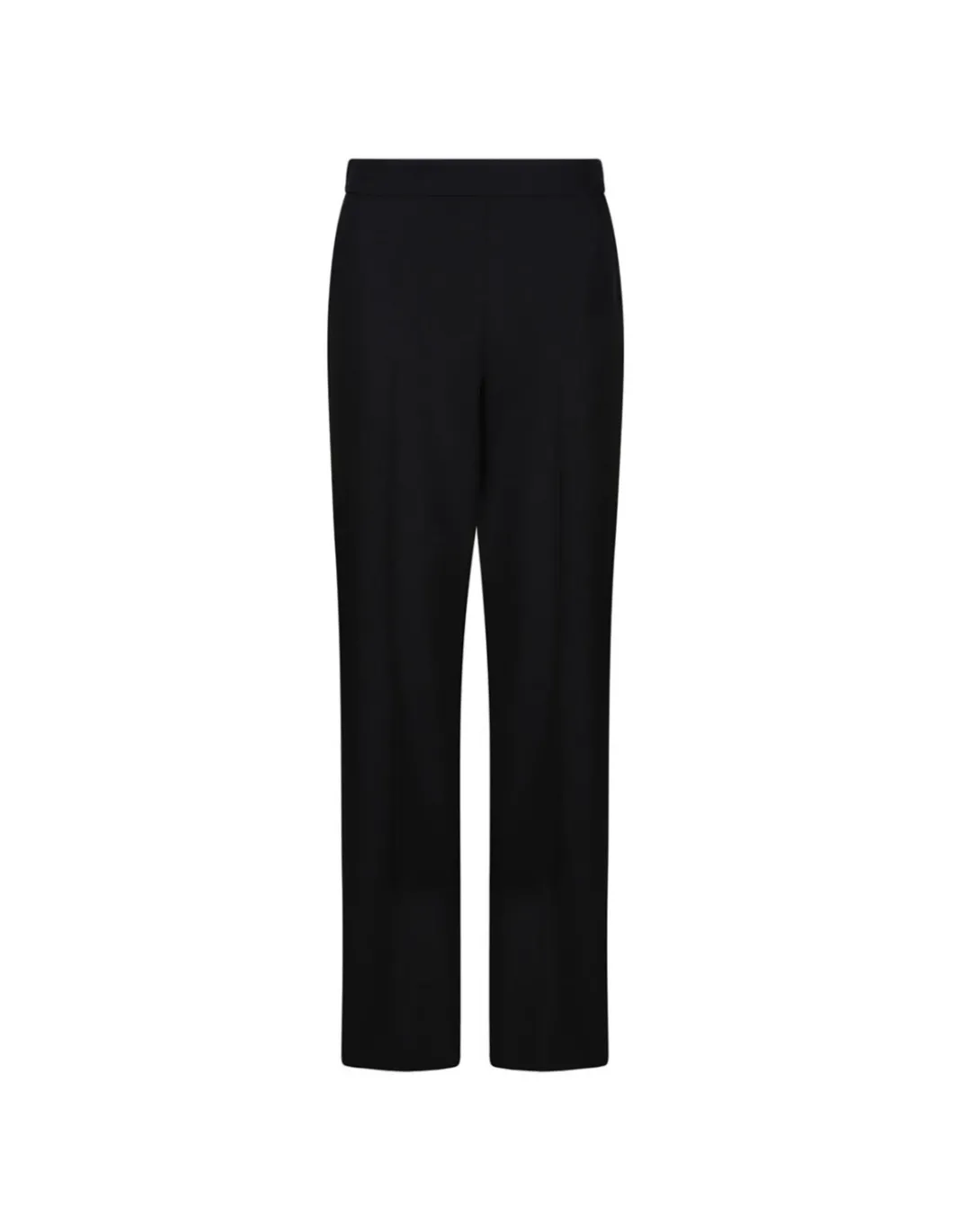 Black wool gabardine pants