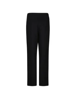 Black wool gabardine pants