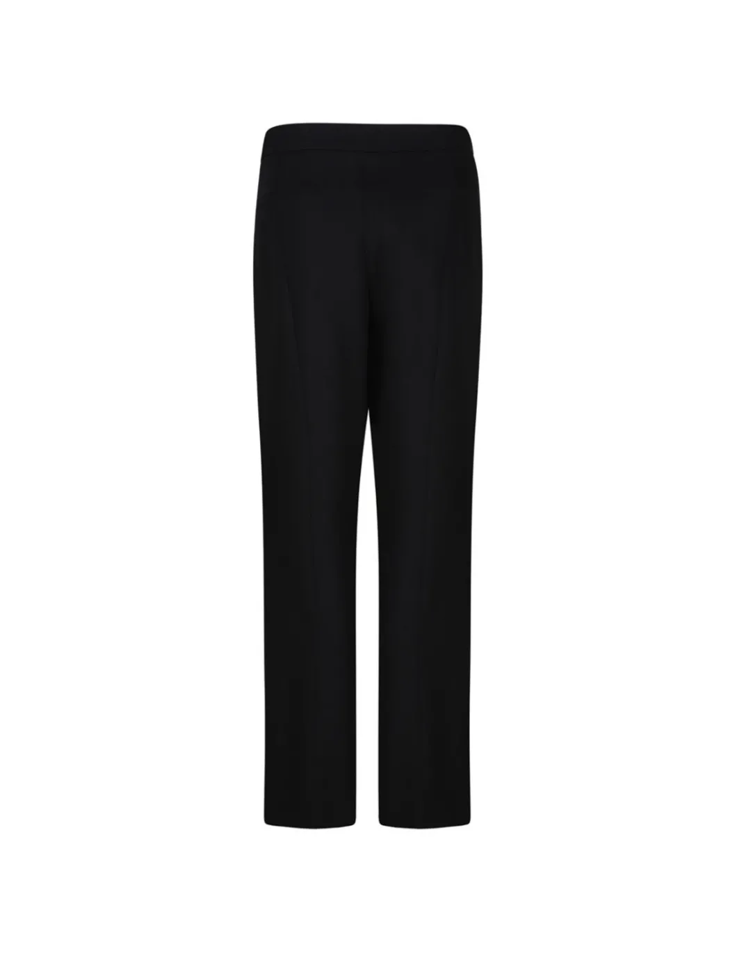 Black wool gabardine pants