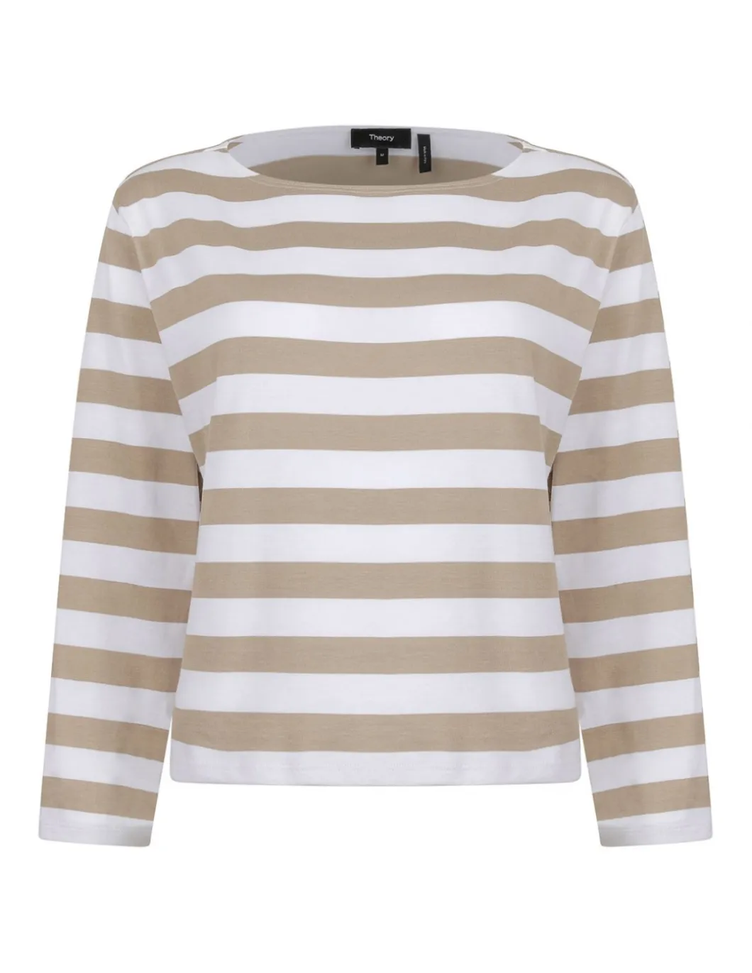 Boat neck striped top
