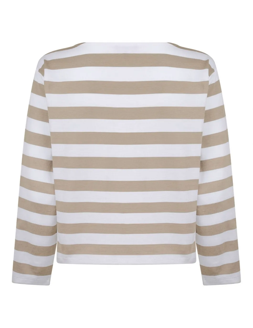 Boat neck striped top