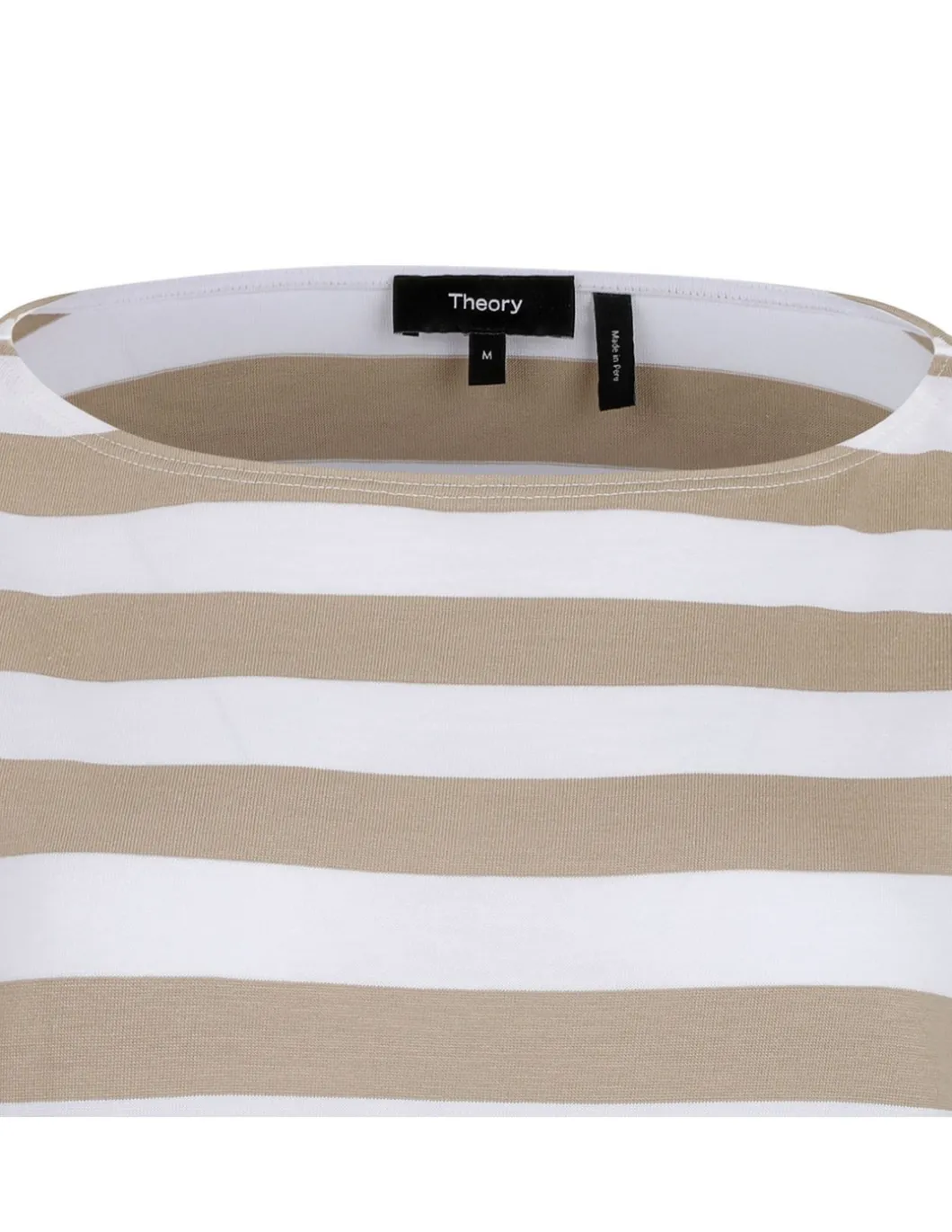 Boat neck striped top