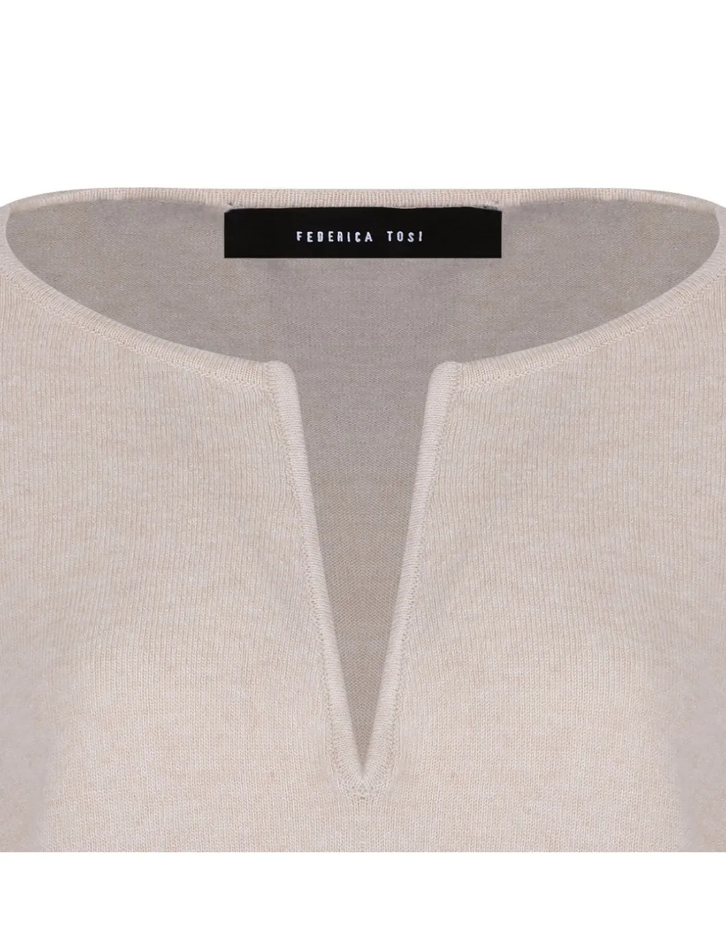 Butter-hue wool blend sweater