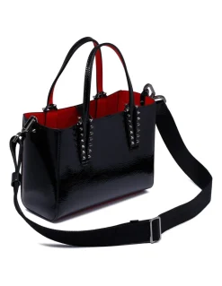 Cabata mini patent tote bag
