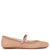 Carla woven raffia ballerinas