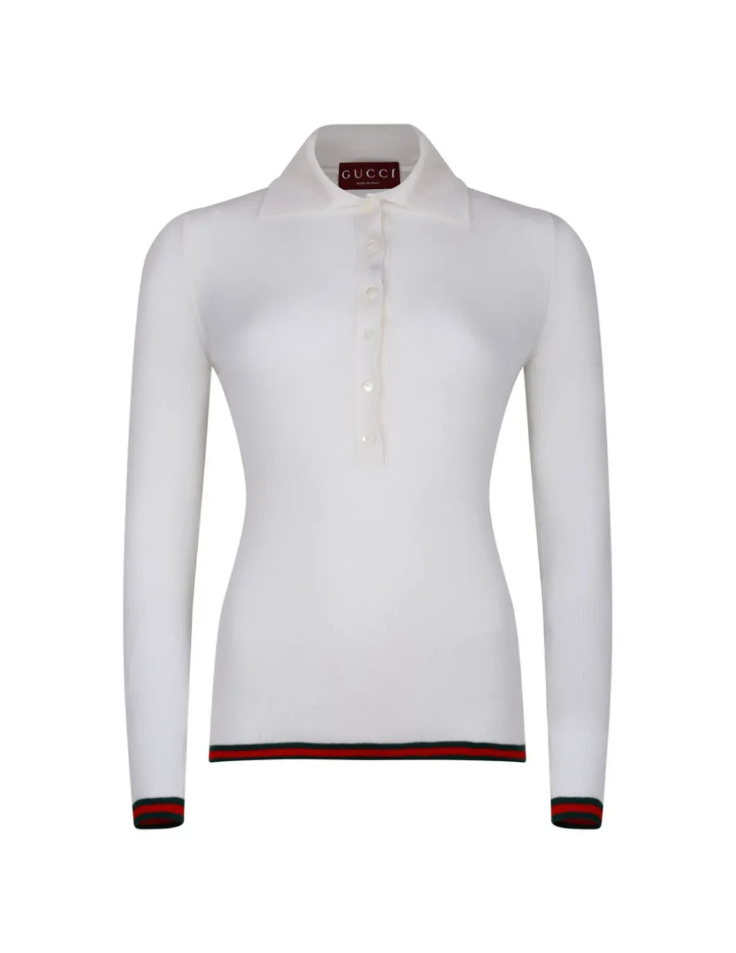 Cashmere and silk polo top