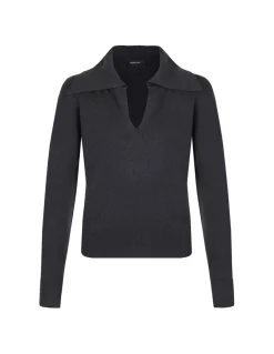 Cashmere blend polo-sweater