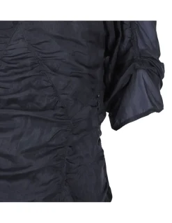 Charcoal chiffon midi dress
