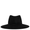 Charles black soft felt fedora hat