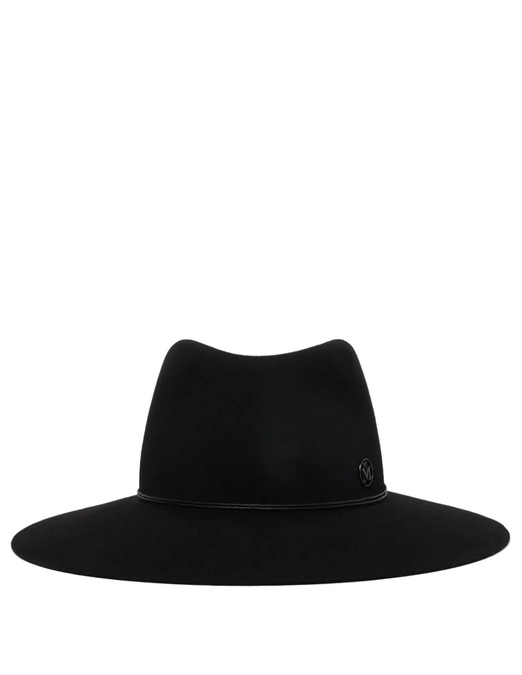 Charles black soft felt fedora hat