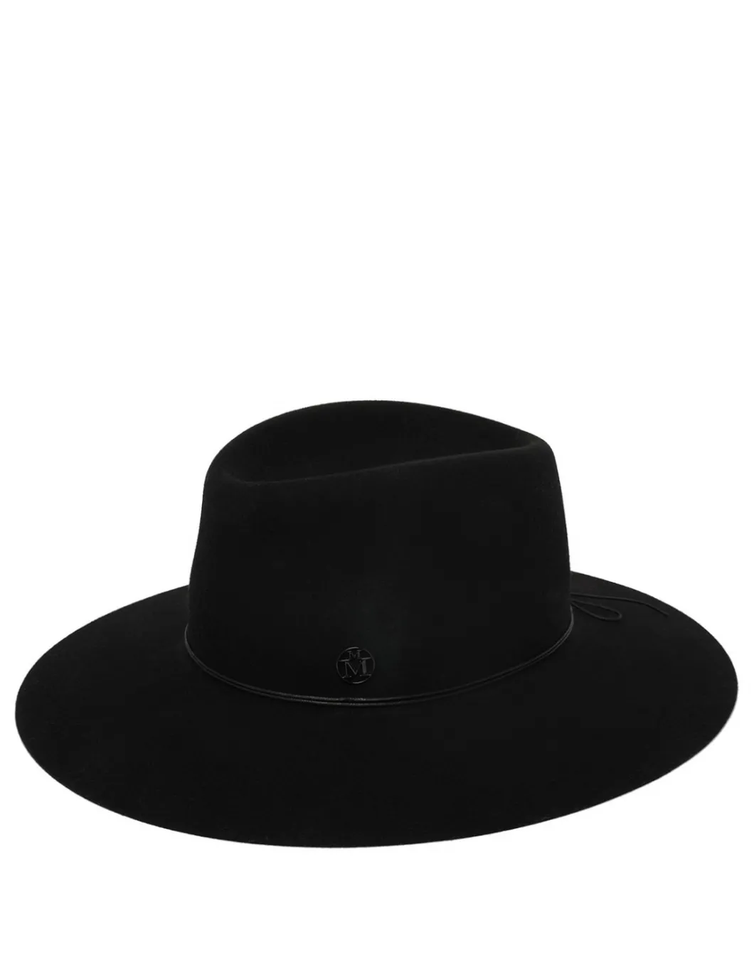 Charles black soft felt fedora hat