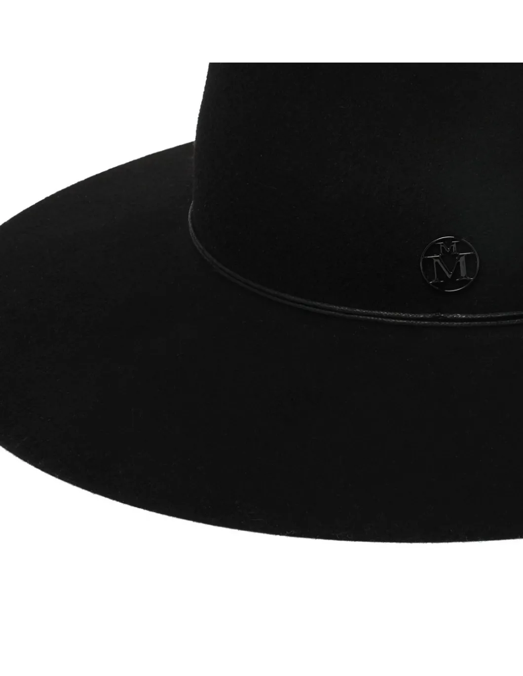 Charles black soft felt fedora hat