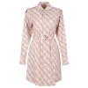 Check cotton shirt dress