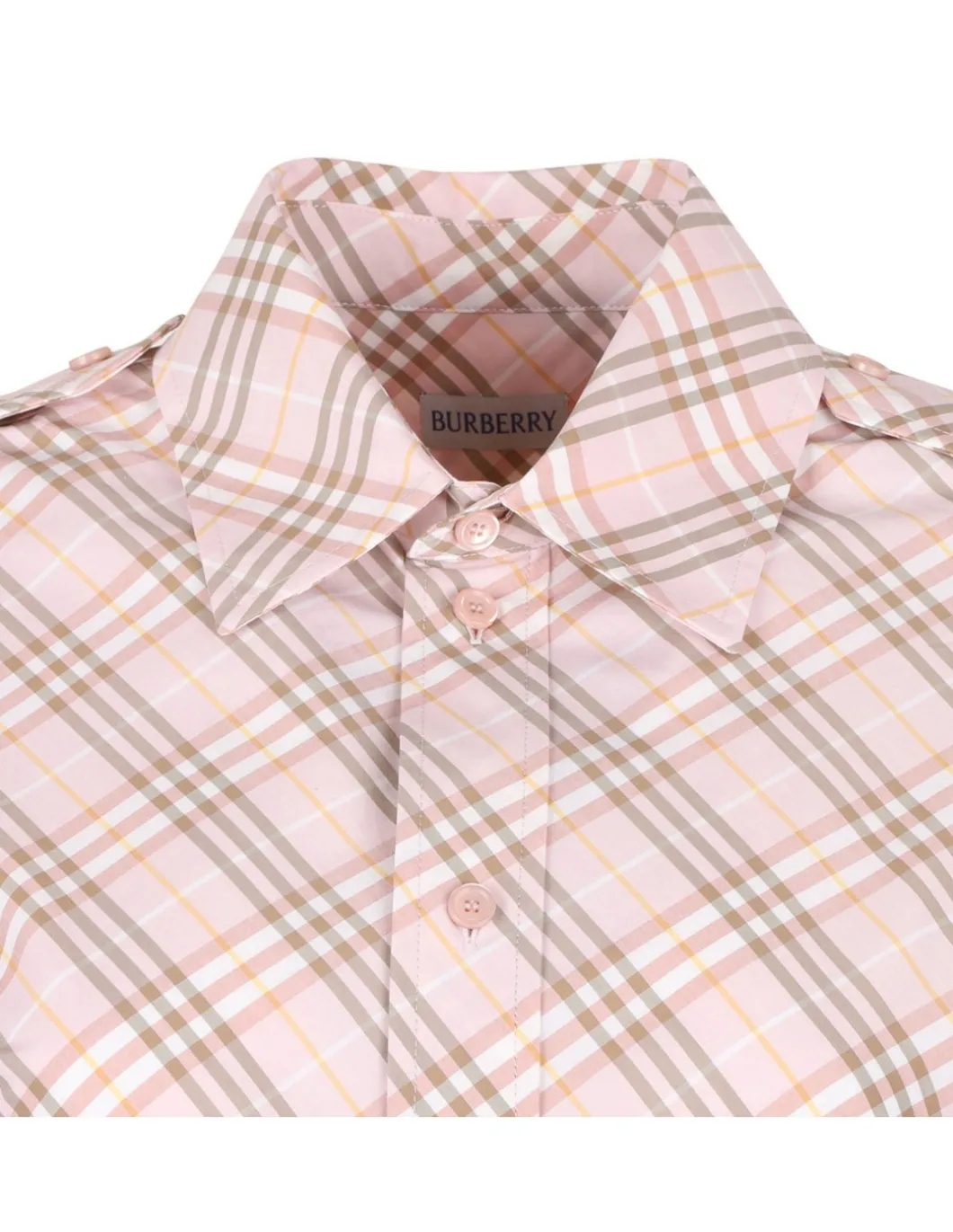 Check cotton shirt dress
